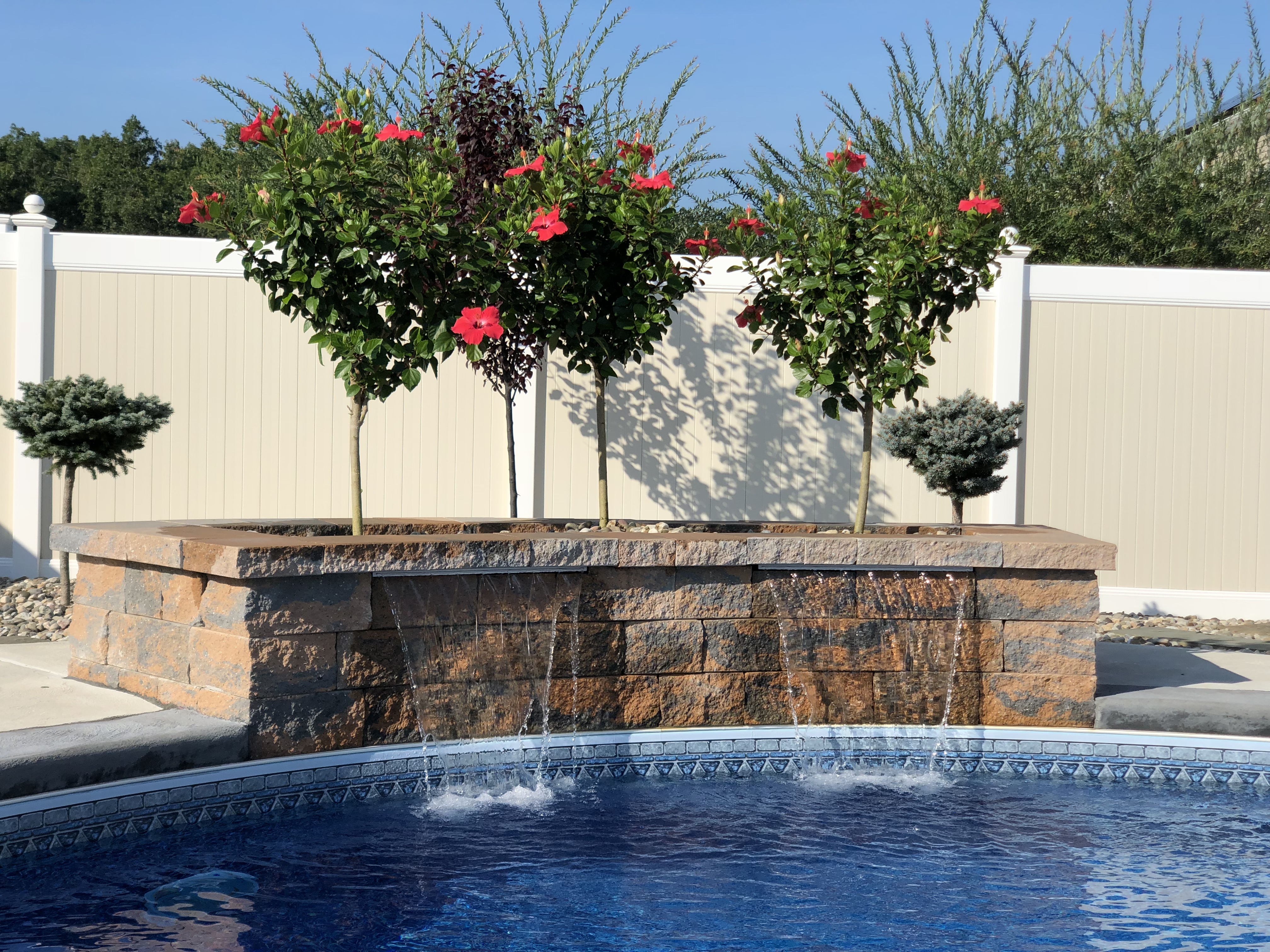 Water Features Pool Fountains Slides Designs Offshore Pools NJ